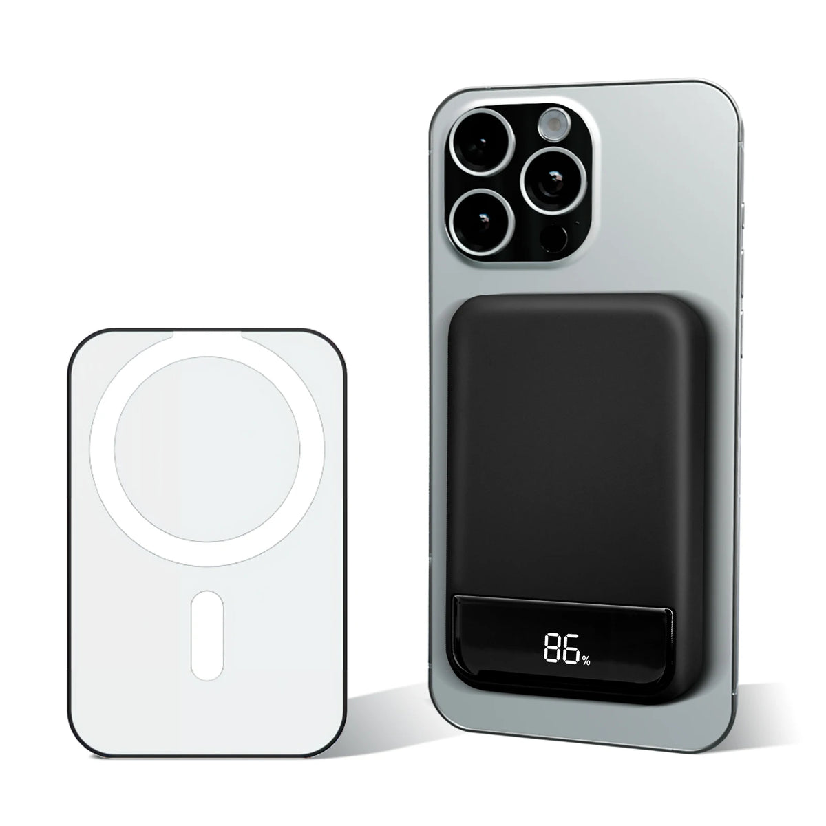Magnetic Wireless Power Bank 10000mAh 20W Fast Charger Portable Battery Powerbank with Digital Display For Iphone 17 16 Samsung