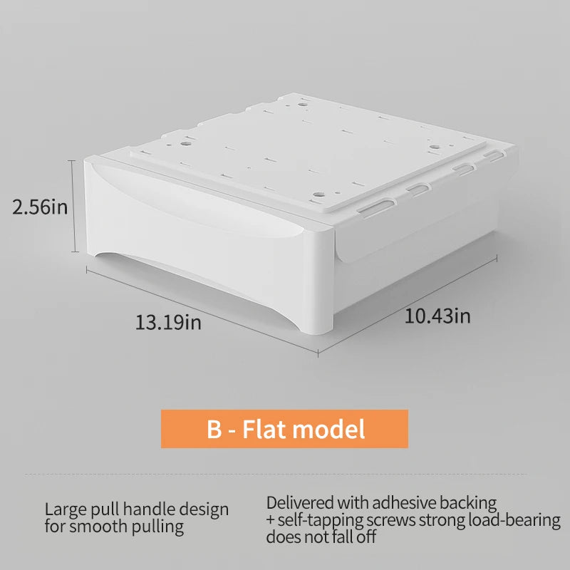 Small Under Desk Storage Cabinet with Mobile Pedestal, Hidden Drawer and Cable Management for Efficient Workspace Setup