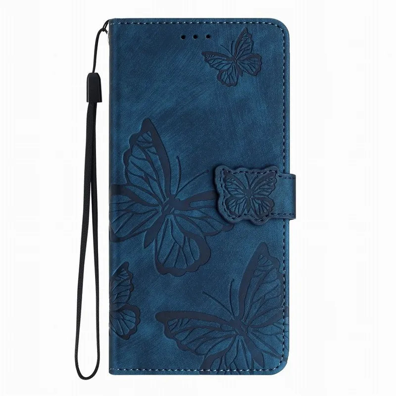 Girl Wallet Case For Apple iPhone 6Plus 17 16 16E 15 14 13 12 Pro Max Mini 6 7 8 Plus SE 2020 Cute Butterfly Phone Protect Cover