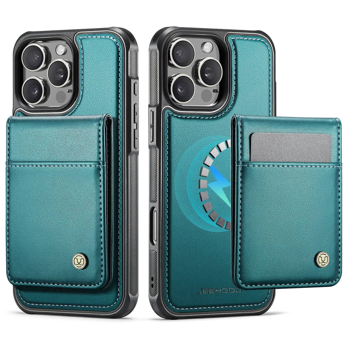 Magnetic 2 in 1 Detachable for iPhone 16/15/14 Pro Max 16 Plus Wallet Case with Card Holder,Magnetic Flip Kickstand Credit Slots