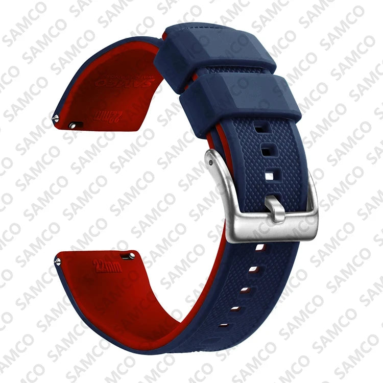 Quick Release Rubber Watch Strap Silicone Watch Band 18mm 20mm 22mm Huawei ,Samsung Galaxy, Garmin, Watch Replacement Watchband