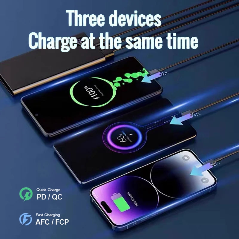 For Xiaomi Original 500000mAh Powerbank External Spare Battery Portable Charger For iPhone Samsung Super Fast Charging PowerBank