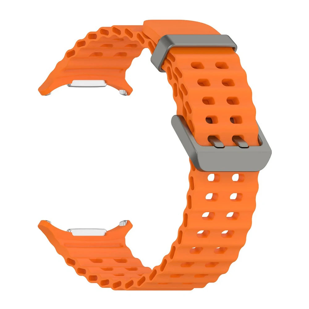 Ocean Strap for Samsung Galaxy Watch Ultra 2 Sports Silicone Band for Galaxy Watch 9-8-7 Ultra 47mm Official Original Wristband