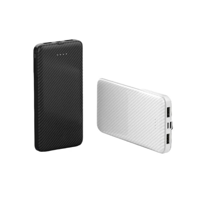 20000mAh 10000mAh Power Bank With Large Capacity Fiber Texture Case Design Thin And Easy To Carry Dual Input