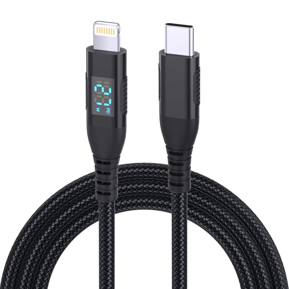 LAIHONEN USB C to Lightning 10 feet about 3 meters stepsynchronizer equipped with LED display MFi Certified for iPhone14 Pro Max