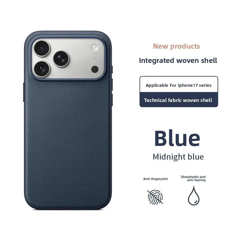 Original Technology Woven Magnetic Case For iPhone 18 17 16 15 14 13 Pro Max Fundas For Magsafe Wireless Charger Official Cover