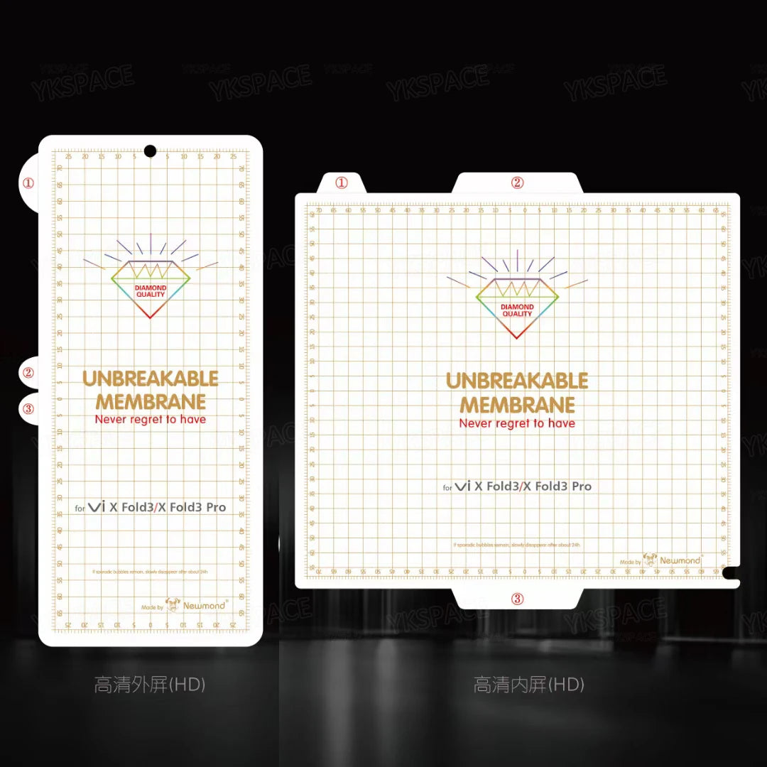 Inner Front Frosted Matte Hydrogel Film For VIVO X Fold Plus 2 3 Pro 5 HD Transparent TPU Soft Screen Protector Anti Fingerprint