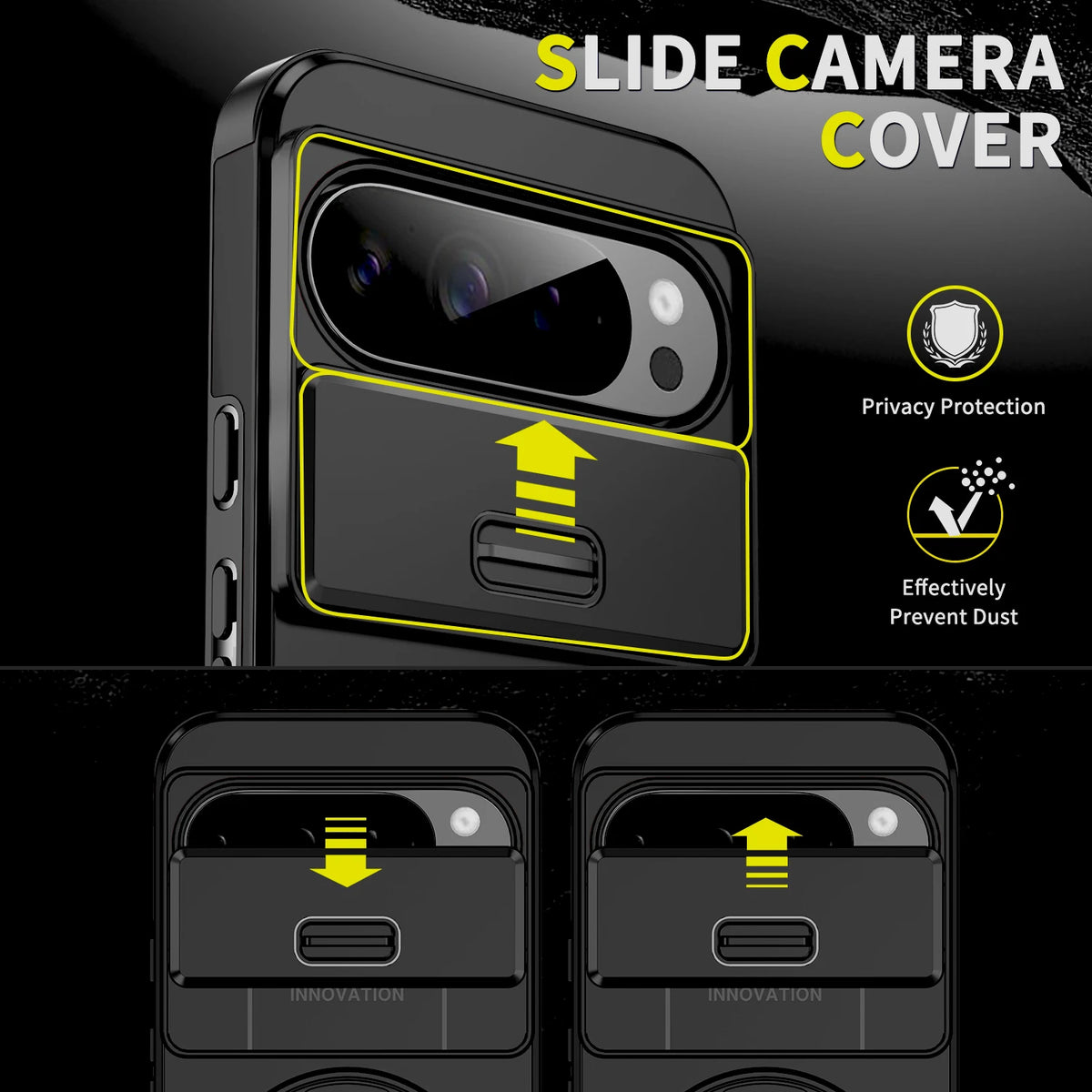 Luxury Shockproof Armor Case For Google Pixel 11 10 9 7 Pro XL 8A 9A 8Pro 11Pro Anti-fall Support Car Mount Adsorption Cover