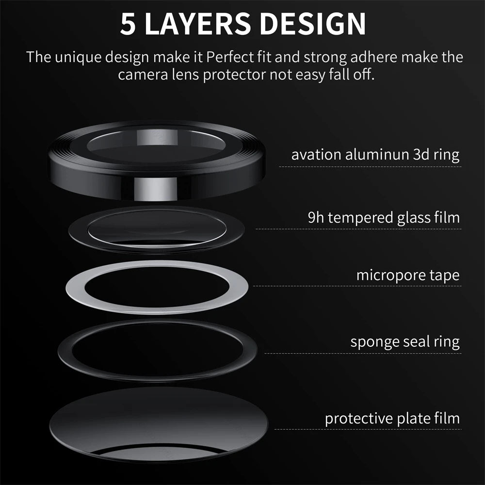 For Samsung Galaxy Z Fold 6 5 4 5G Metal Camera Lens Ring Cover On Sumsung Z Fold5 Zfold4 Lens Tempered Glass Protective Film