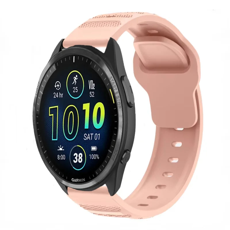 20mm 22mm Silicone Strap for Garmin Forerunner 965 955 265 255 165 55 Fashion Replacement Wristband for Garmin Venu 3/2 Active 5