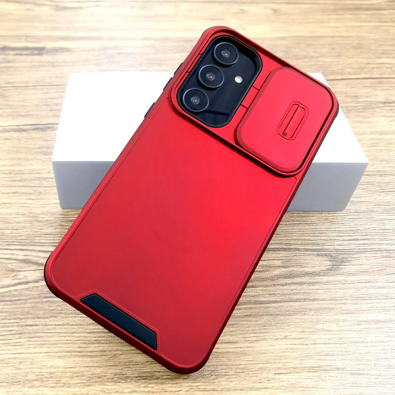 Shockproof Armor Case For Samsung Galaxy A57 A37 A17 A56 A16 A55 A36 A15 A54 5G 4G S26 S25 S24 S23 S22 Ultra Plus FE Slide Cover