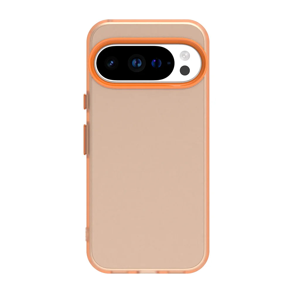 Frosted Fashion Soft Bumper Candy Color Phone Case For Google Pixel 10 9 8 A Pro XL Case Frame Protect Independent Button Cover
