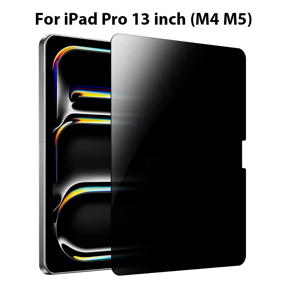 Privacy Tempered Glass For iPad A16 Screen Protector Air 11th M3 M4 4 5 Pro 13 12.9 M5 2026 10 9th 10th Generation Mini 6 7 Film