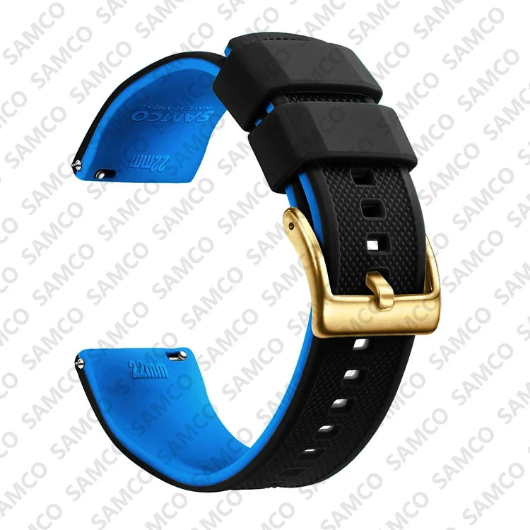 Quick Release Rubber Watch Strap Silicone Watch Band 18mm 20mm 22mm Huawei ,Samsung Galaxy, Garmin, Watch Replacement Watchband