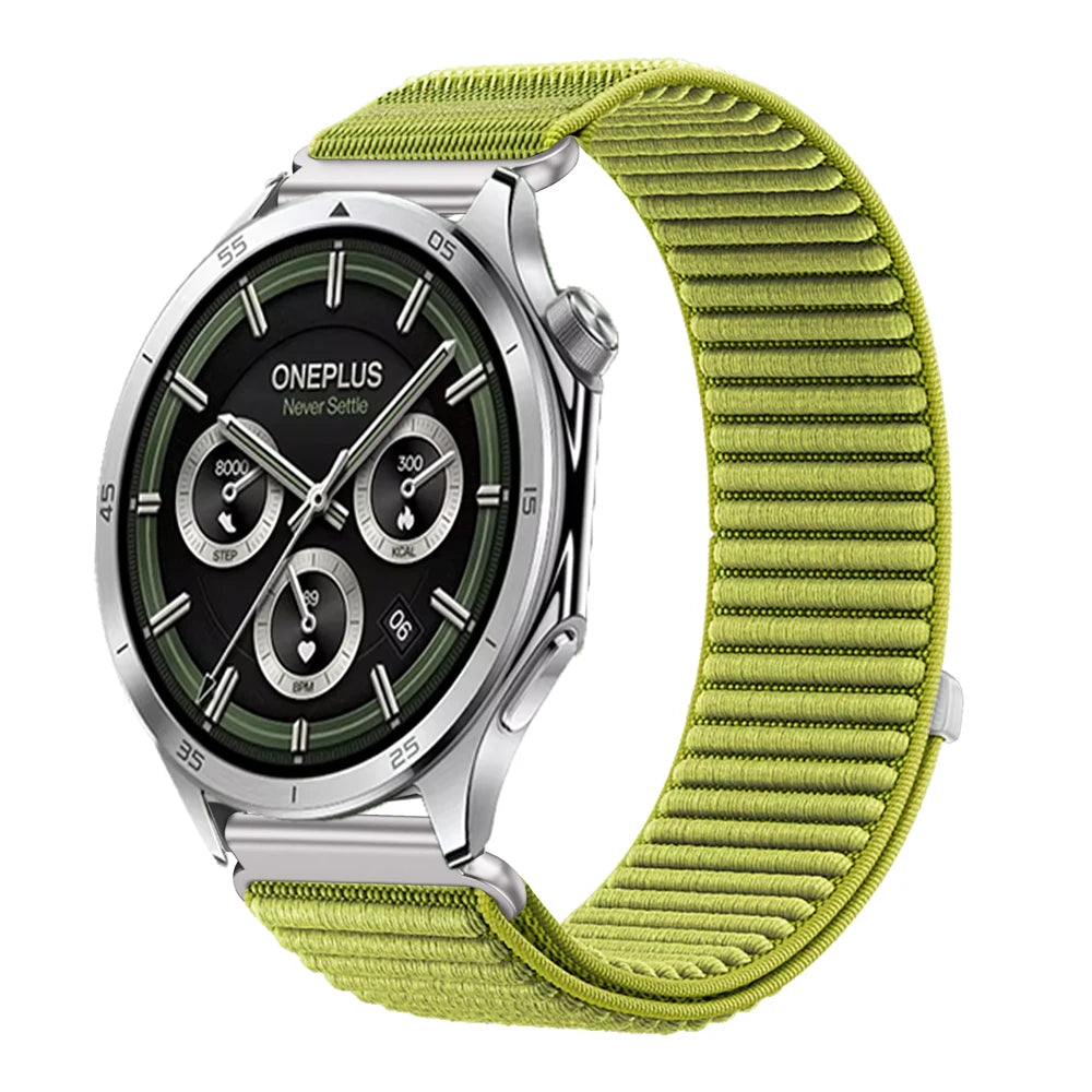 18mm 22mm Wave Nylon Strap for Oneplus Watch 3 43mm 46mm/4 3 Lite/2/2R Sport Wristband for OPPO Watch S/X2/3/Huawei GT6 5 4 Band