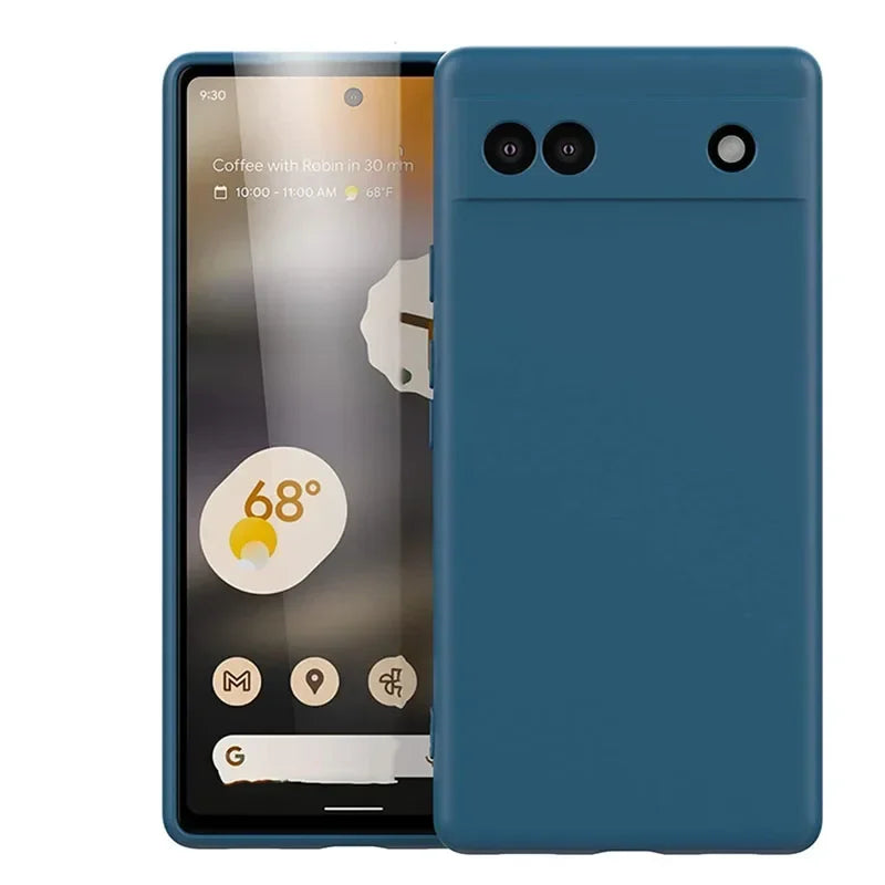 For Google Pixel 7 7A 8A Case Liquid Silicone Soft Cover For Google Pixel 6A 6 8 9 Pro XL 9A 9Pro XL 4A 4G 5 5G Phone Case