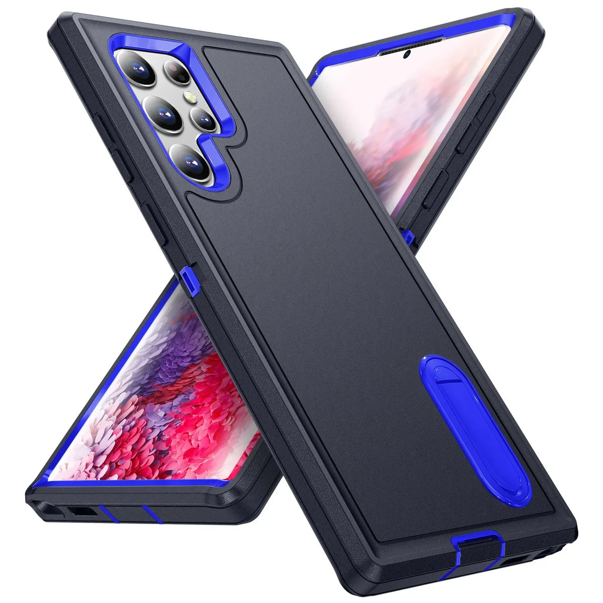 Case For Samsung Galaxy S26 Ultra S25 Edge S24 S23 S22 Heavy Anti-Scratch Rugged Protective Kickstand Full Body Shockproof Cover