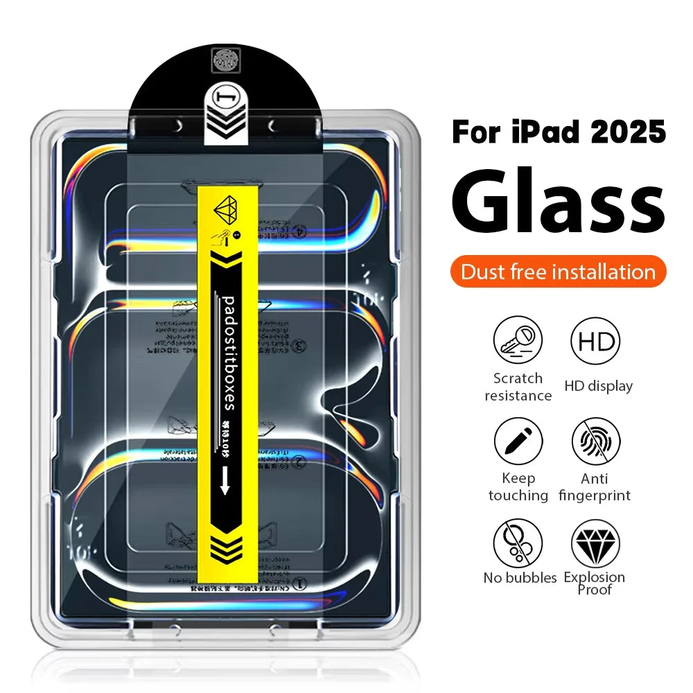 Tempered Glass Screen Protectors For iPad 10th Generation A16 2025 M3 Pro 13 11 M4 12.9 Air 5 4 3 2 Mini 6 7th 9th 8th 10.2 10.5
