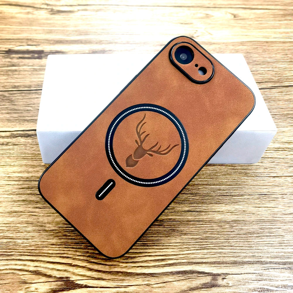 Faux Sheepskin Leather Case For iPhone 17e 17 18 16E 16 E 15 14 13 12 11 Pro Max Plus17Pro For Magsafe Wireless Charge Cover