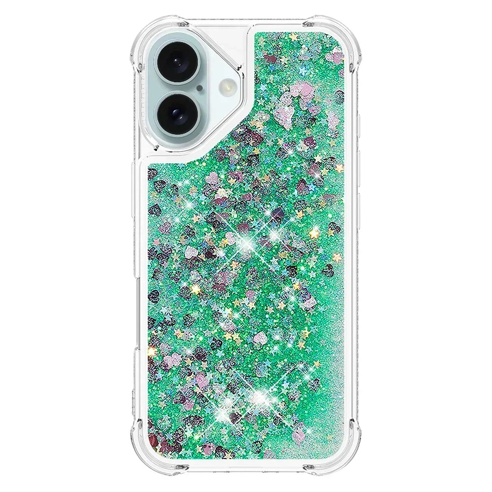 Bling Moving Liquid Floating Sparkle Colorful Glitter TPU Protective Case For Google Pixel 9 Pro XL 8 9A 8A 7A Waterfall Cover