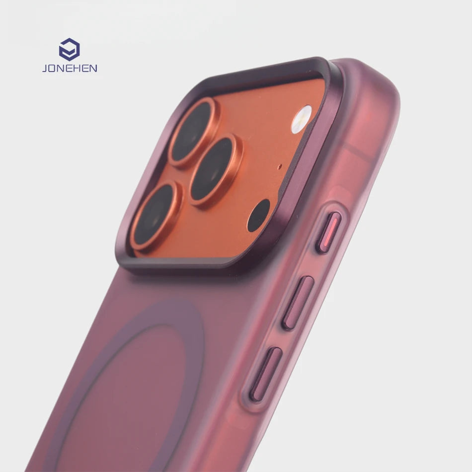 For iPhone 17 16 15 18 Pro Max Air Business Simple Frosted Clear For Magsafe Case Shockproof Magnetic Charge Thin Hard Cover