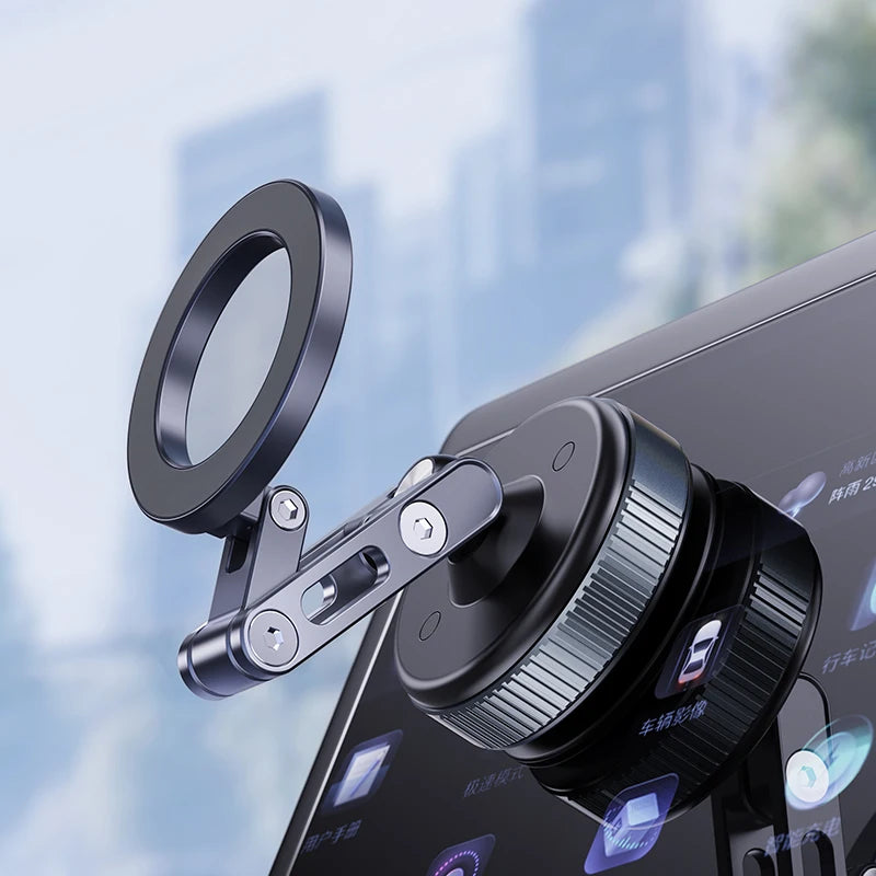 New Car Magnetic Mobile Phone Holder 360 Degree Rotation, Vacuum Adsorption, No Need To Charge, Suitable for Car Navigation