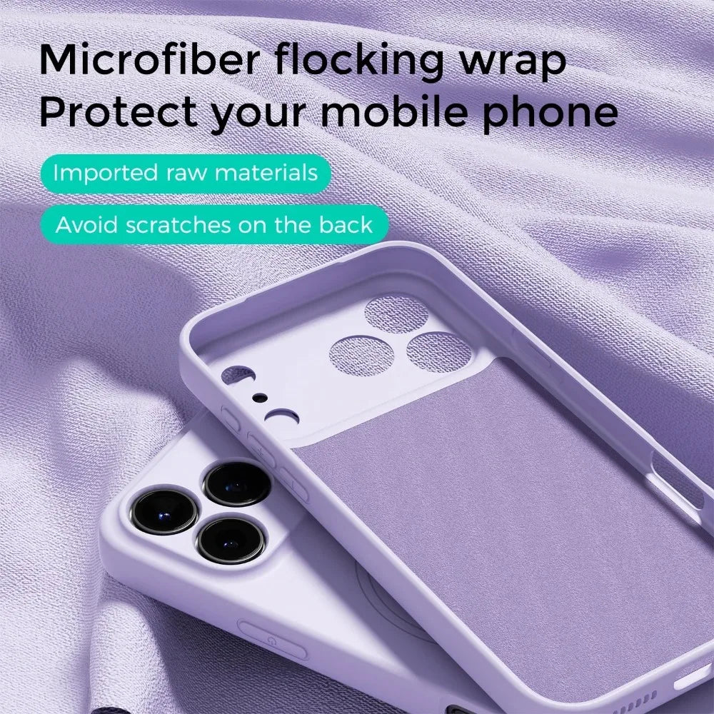 Original Liquid Silicone Phone Case For iPhone 17 16 Pro Max Air For Magsafe Magnetic Cases For iPhone 13 14 15 18 Pro Max Cover