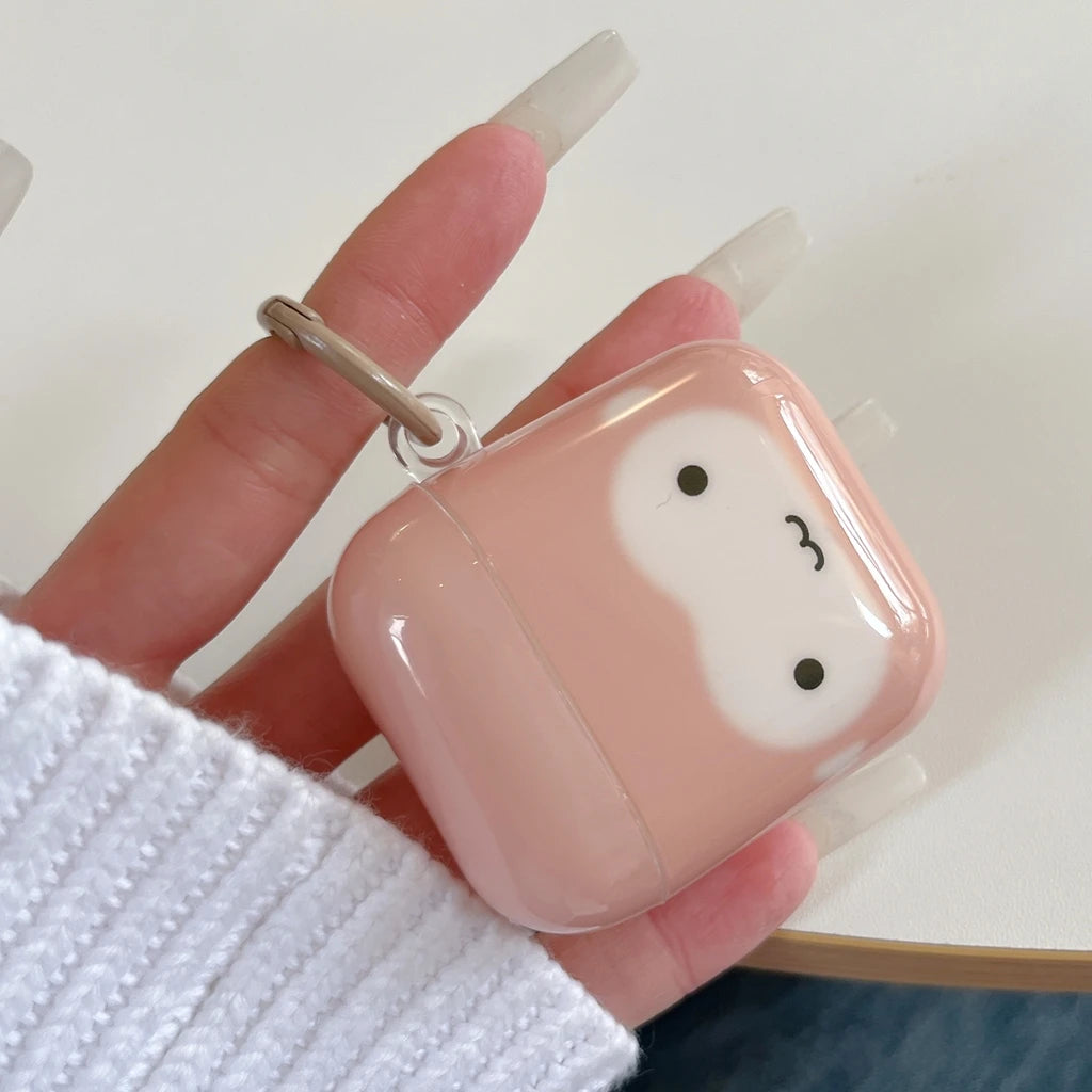 Fun Cute Monkey Panda Glasses With Hook Shockproof Protective Earphone Cover Case for AirPods 1 or 2 3 4 5 Pro 2 Pro 3