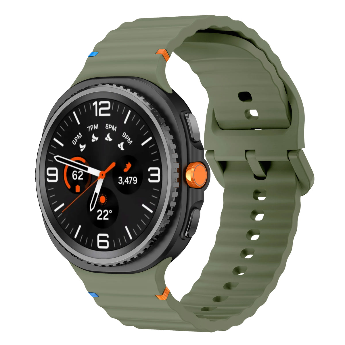 Official Silicone Strap for Samsung Galaxy Watch 9/8 40mm 44mm Sports Replacement Wristband for Galaxy Watch 8 Classic 46mm Band