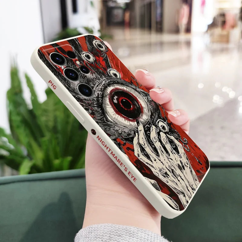 Devil Eye Phone Case For Samsung Galaxy S25 S24 S23 S22 S21 S20 S10 S10E Ultra Plus FE Note 20 Ultra Plus Cover