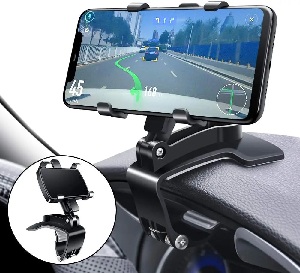 Dashboard Car Phone Holder Stable 360-Degree Rotation Phone Mount Universal for 4-7 inch Smartphone Navigation Stand