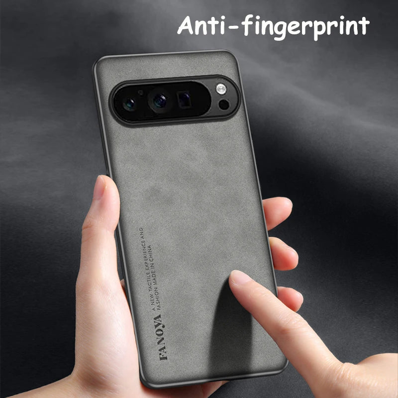 PU Leather Case for Google Pixel 10 9A XL 9 8 7 Pro 8A 7A 6A 6 Cover Soft Matte Shockproof Authentic Anti-fingerprint Shell