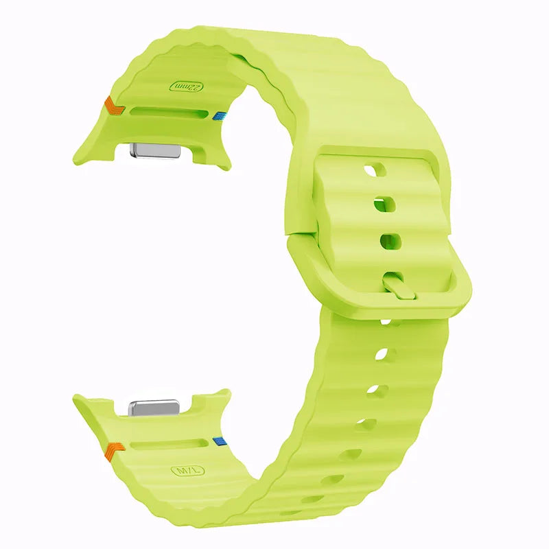 Official Silicone Strap for Samsung Galaxy Watch 9/8 40mm 44mm Sports Replacement Wristband for Galaxy Watch 8 Classic 46mm Band
