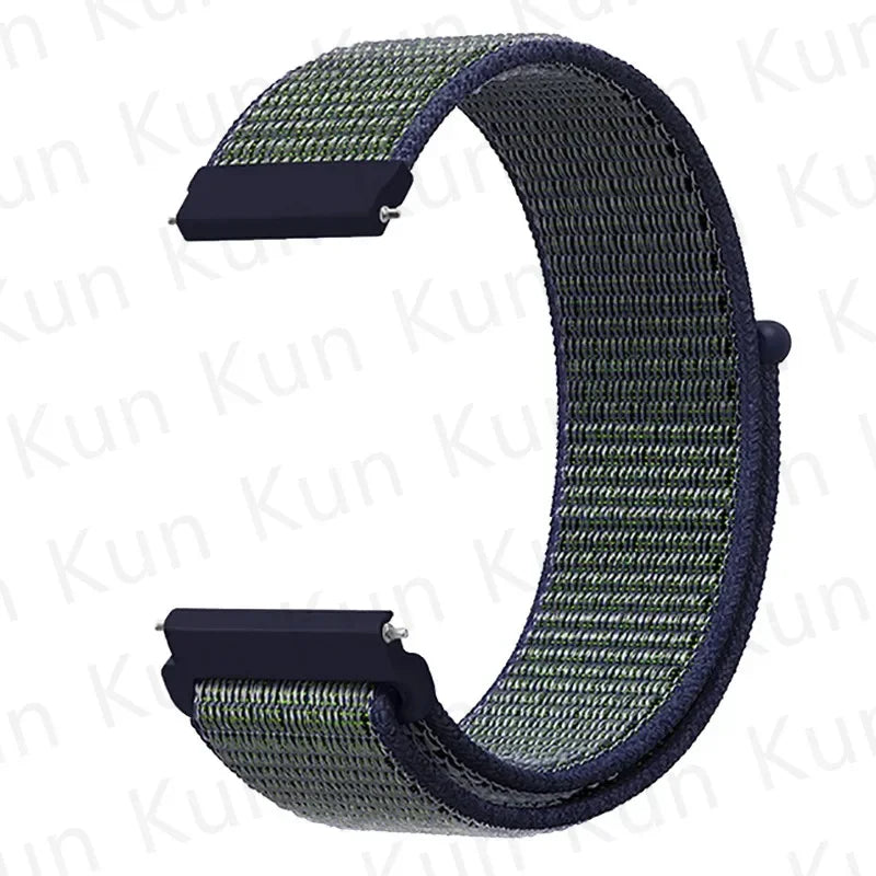 20mm 22mm Band For Samsung Galaxy Watch 6/5/4/5pro/4/6 Classic/active 2 Nylon loop sport bracelet huawei watch GT 4-2-2e-3 Strap