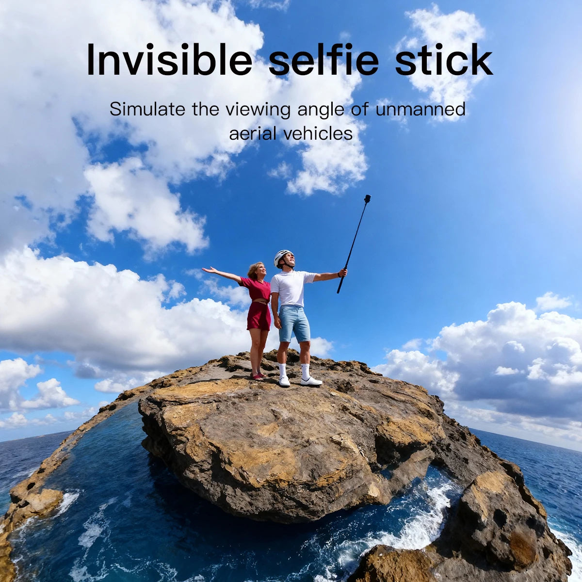 Mecoright Invisible Selfie Stick Bundle with Bullet Time Handle for Insta360 X6 X5 X4 X3 X2 ONE R DJI OSMO 360 Universal