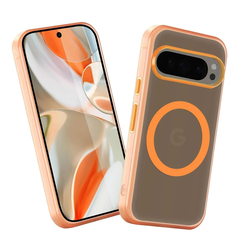 Candy Color Matte Clear Magnetic for Magsafe Case For Google Pixel 9A 8 10ProXL 8A Wireless Charge Frosted for Google 10 9Pro XL