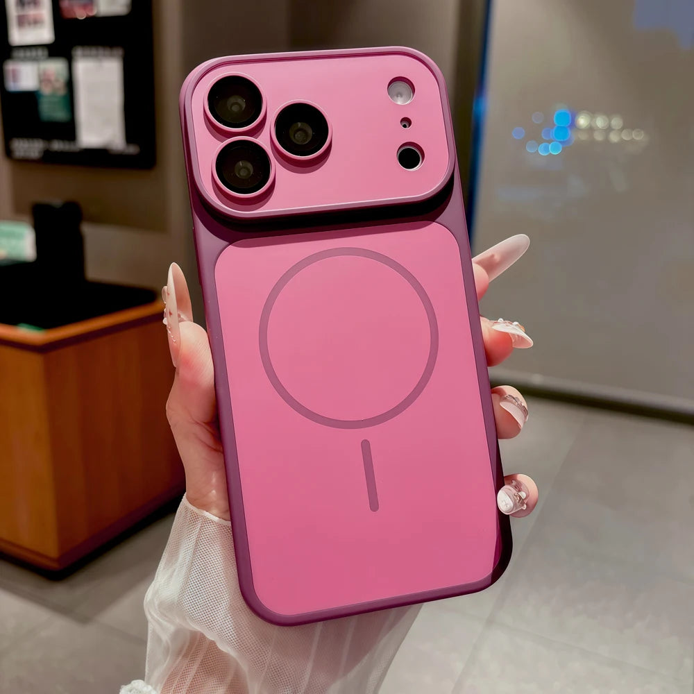 Shockproof Armor Matte Case Cover For iPhone 18 17 16 15 14 13 12 11 Pro Max 18Pro 17Pro For Magsafe Mag Safe Wireless Charge