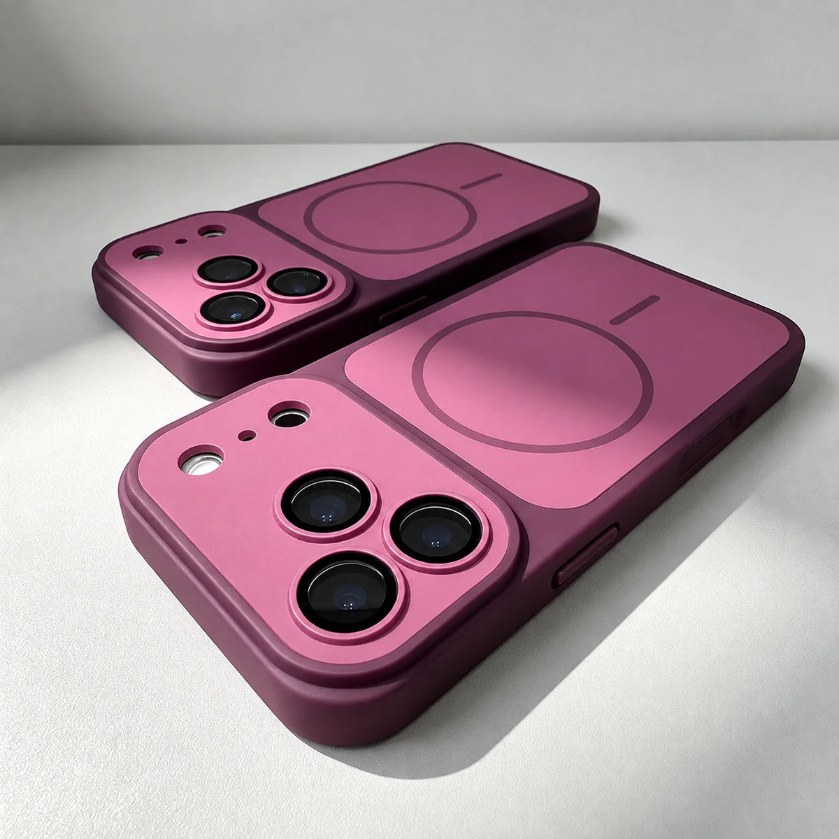 Matte Armor Magnetic Wireless Charging Phone Case For iPhone 18 17 16 15 Pro Max 14 12 13 11 Pro Case Magsafe Shockproof Cover