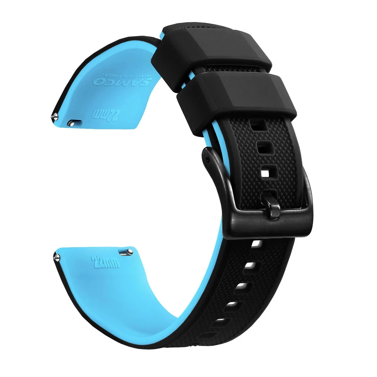 Quick Release Rubber Watch Strap Silicone Watch Band 18mm 20mm 22mm Huawei ,Samsung Galaxy, Garmin, Watch Replacement Watchband