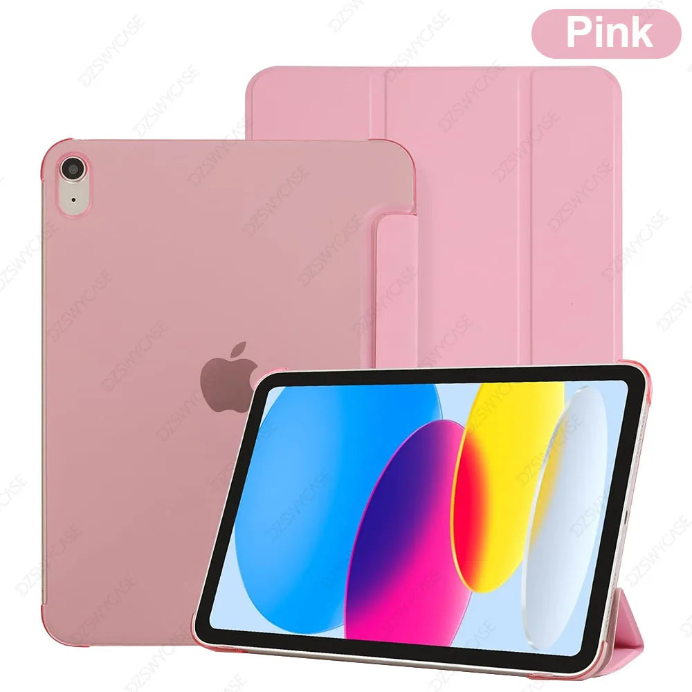 Case for iPad (A16) 11th Generation 11 Inch 2025, iPad 10th Generation 10.9" 2022,Cover with Frosted Back Shell, Auto Wake/Sleep