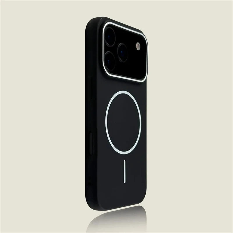 Luxury Matte Magnetic For Magsafe Wireless Charge Soft TPU Case For iPhone 18 17 16 15 14Plus 13 12 11 Pro Max Air Silicon Cover