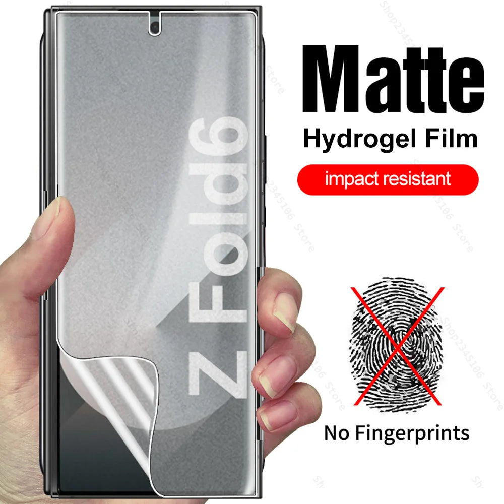 Matte Hydrogel Film For Samsung Galaxy Z Fold 6 Frosted Outer Screen Protector Not Glass SamsungZFold6 ZFold6 ZFold 6 Fold6 5G