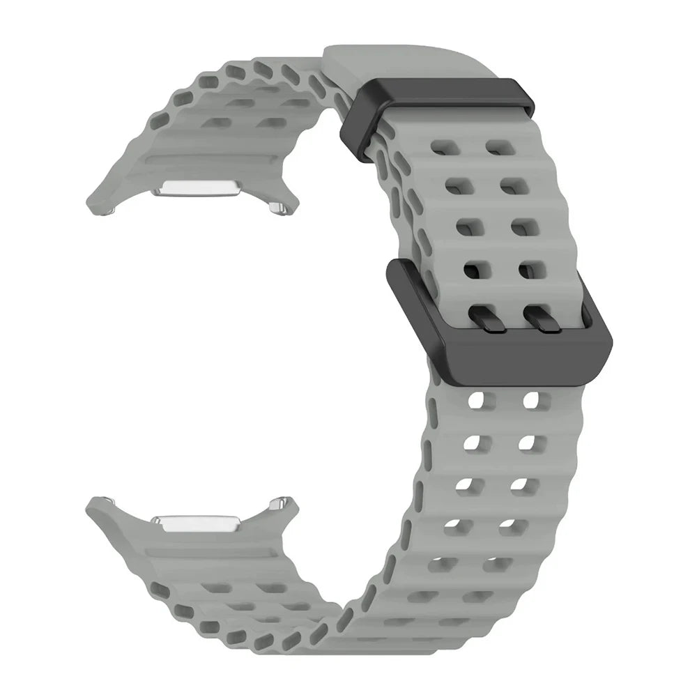 Ocean Strap for Samsung Galaxy Watch Ultra 2 Sports Silicone Band for Galaxy Watch 9-8-7 Ultra 47mm Official Original Wristband