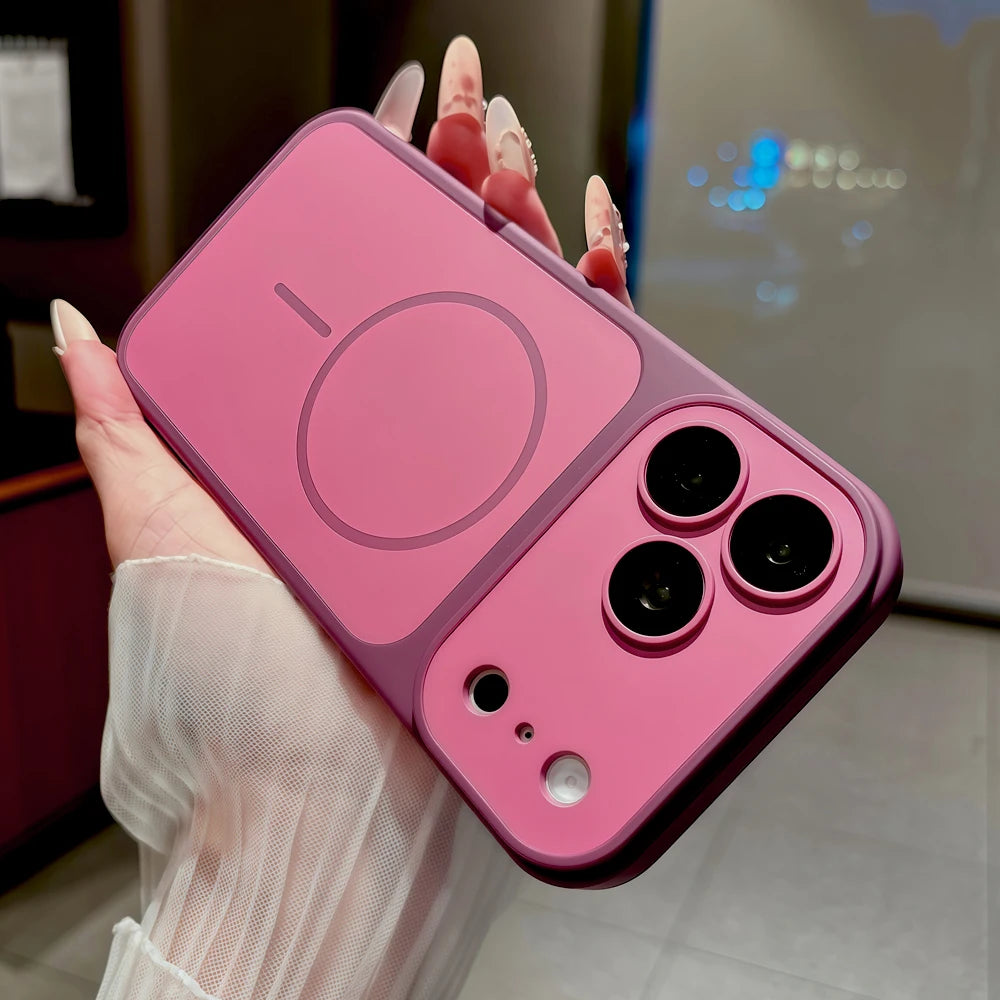 Shockproof Armor Matte Case Cover For iPhone 18 17 16 15 14 13 12 11 Pro Max 18Pro 17Pro For Magsafe Mag Safe Wireless Charge