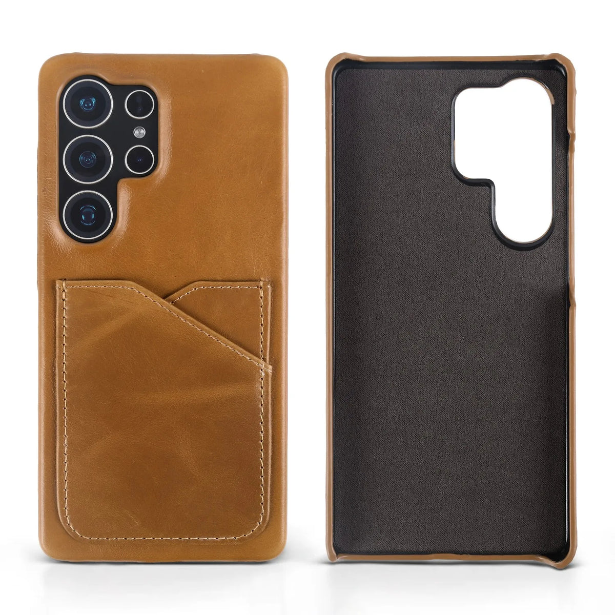 Premium Card Slot Genuine Leather Case for Samsung Galaxy S26 Ultra Cases S25 S24 S23 S22 S21 S20 Vintage Phone Back Cover Coque