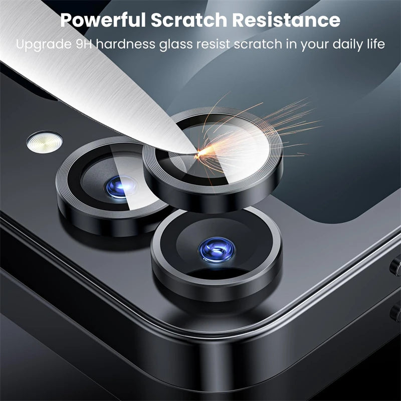 Metal Individual Ring Camera Lens Protector for Samsung Galaxy Z Flip 8 7 6 5 4 ZFlip Flip7 Flip8 Tempered Glass Film Full Cover