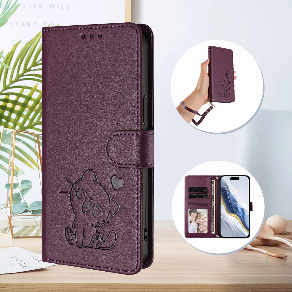Case on For Samsung Galaxy S10 S9 S8 Plus S10E Lite S7 Edge Phone Case Wallet Flip Phone Cover Luxury Leather Card Holder Fundas
