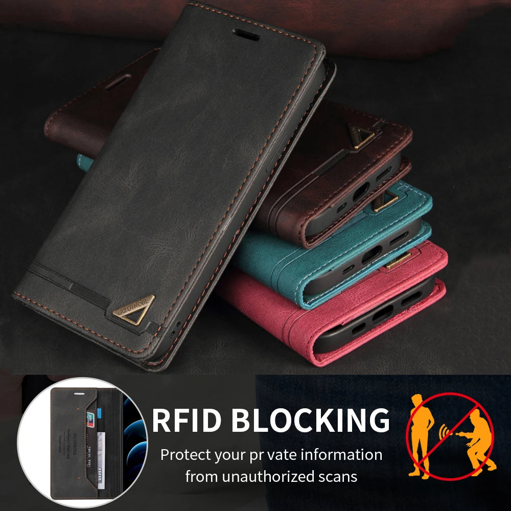 Anti theft Brush Flip Leather Case for Google Pixel 10 9 Pro XL 10A 9A 8 7 6 Pro 8A 7A Stand Card Solt Wallet Phone Etui Cover