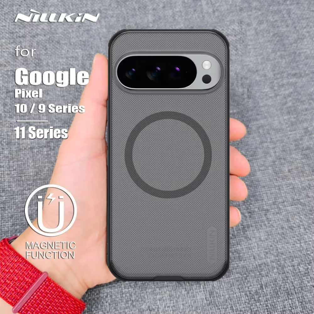 Nillkin for Google Pixel 11 10 Pro XL/10 Pro/10/9 Pro/9 5G Case Frosted Pro Magnetic Adapt Magsafe Matte full Back Cover