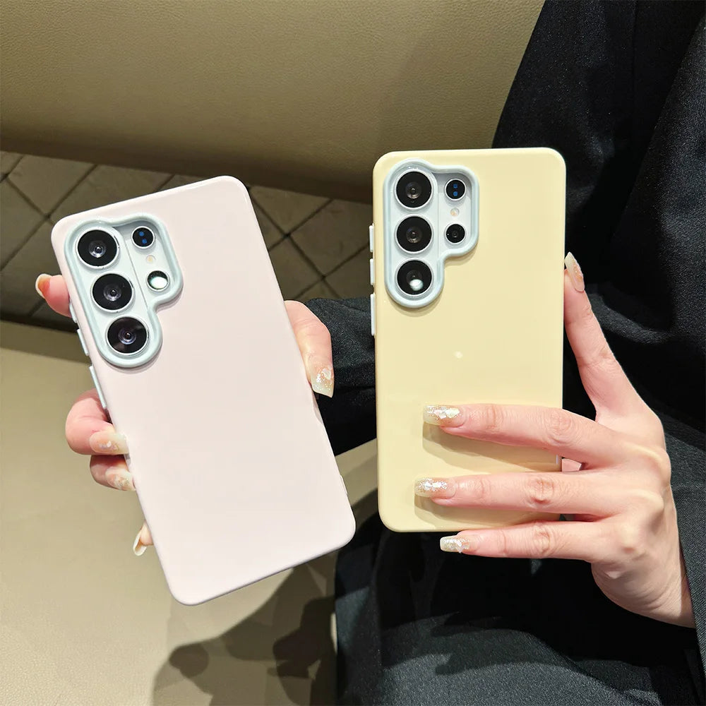 Dopamine Candy Color Phone Case For Samsung Galaxy A07 A06 A16 4G A17 S25 S26 Ultra S24 S23 Plus A55 A56 A57 A36 A37 5G Cover